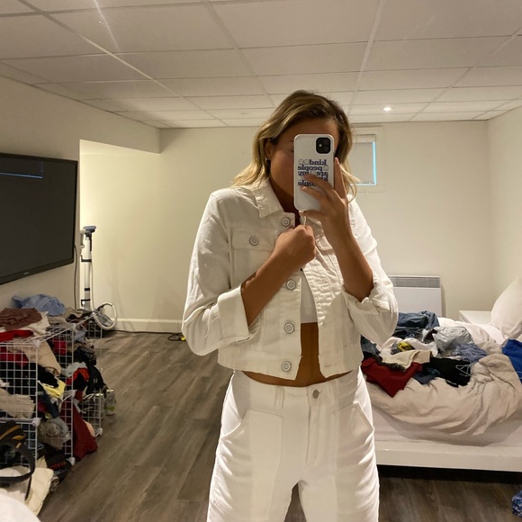 Tristan white denim jacket - Picture 3 of 4